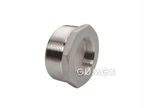 Šroubení pro kapaliny redukované, vnější závit G 1 1/2" - vnitřní závit G 1 1/4", 20bar, -25°C/+180°C, nerezová ocel